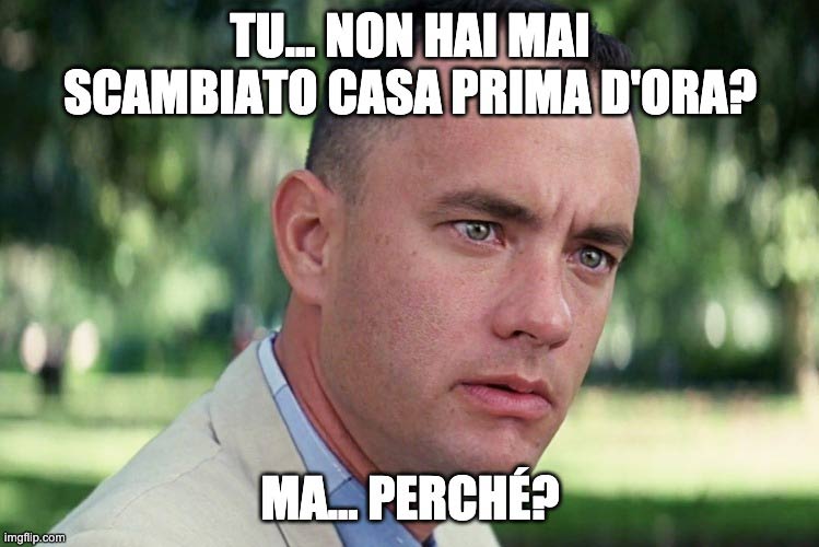 you never home exchanged again